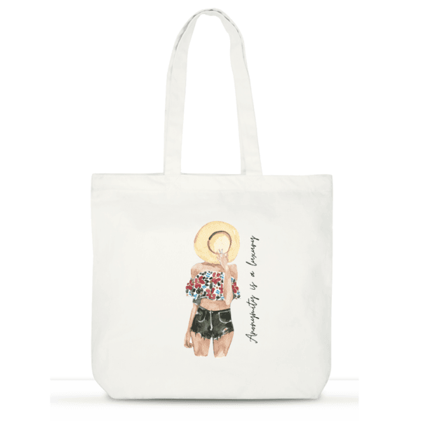 Anonymity is a Luxury Tote Bag | Aesthetic Cotton Tote for Women | Travel Laptop Tote