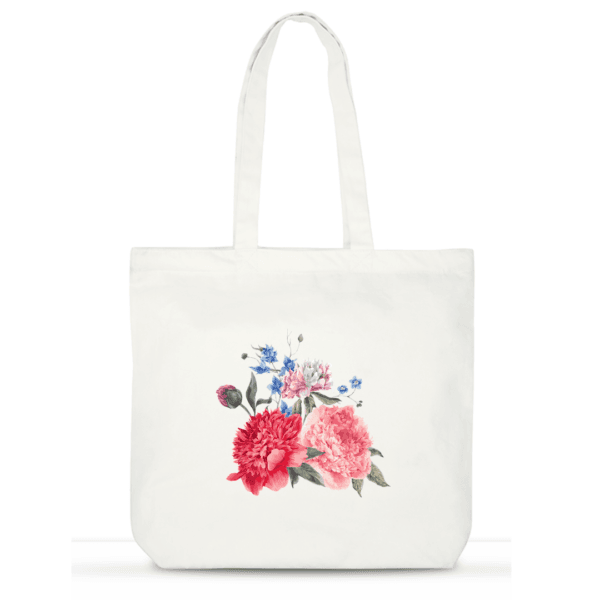 Bloom Tote Bag | Floral Cotton Tote for Women | Laptop & Book Bag