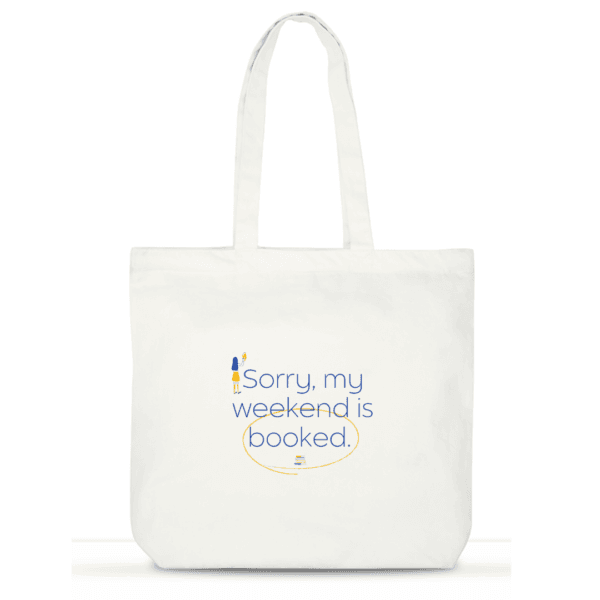 Booked Weekend Cotton Tote | Book Bag for Women