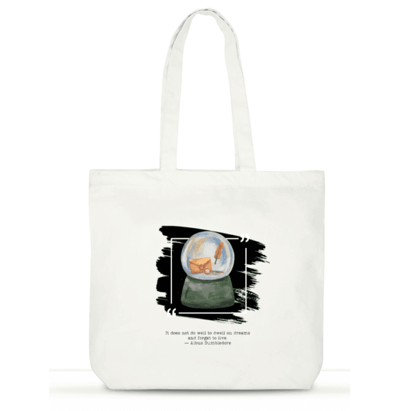 Dreamer's Escape Cotton Tote Bag | Book Bag for Women