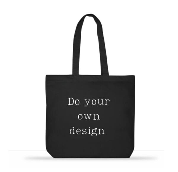 Do your Own Design - Cotton Tote Bag (Black)