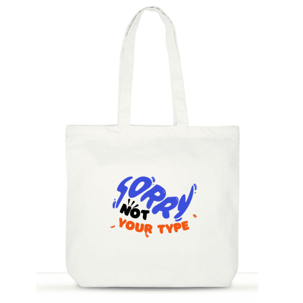 Not Your Type Tote | Cotton Laptop Tote Bag for Women