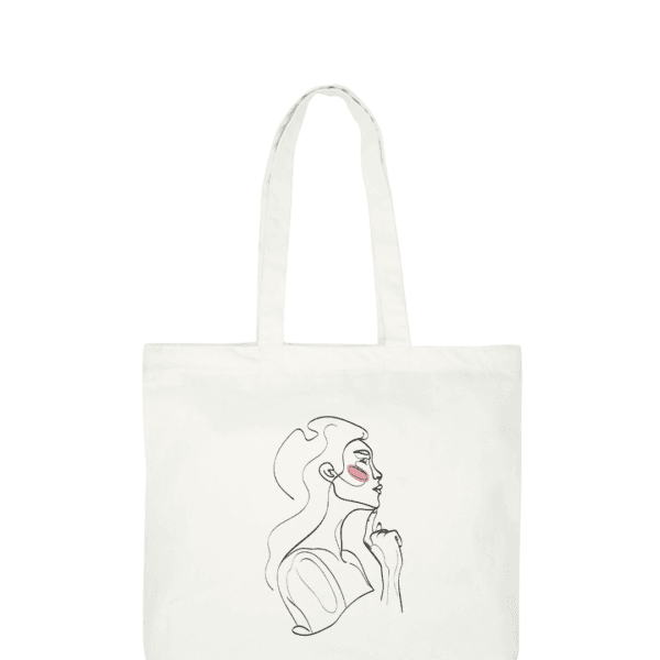 "Power in Poise" Tote | Designer Cotton Laptop Bag for Women