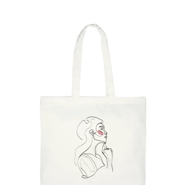 "Power in Poise" Tote | Designer Cotton Laptop Bag for Women
