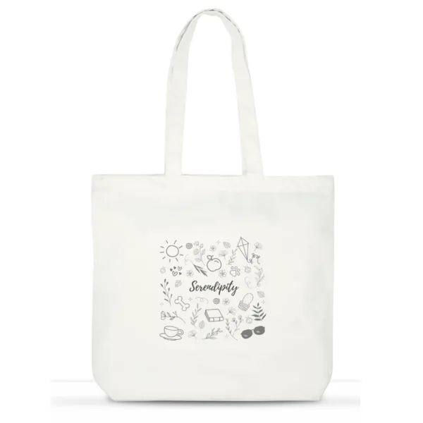 Serendipity Tote Bag | Cotton Laptop Tote for Women