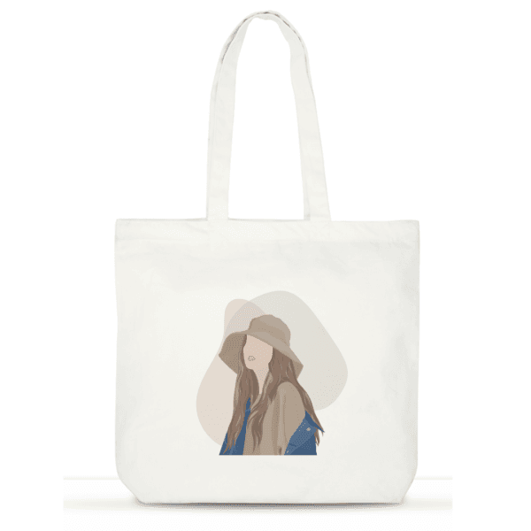 "That Girl" Cotton Tote Bag for Women | Stylish Laptop Tote with Pockets