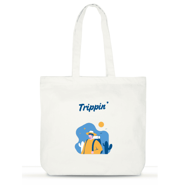 Trippin’ Cotton Tote – Travel Tote Bag for Women