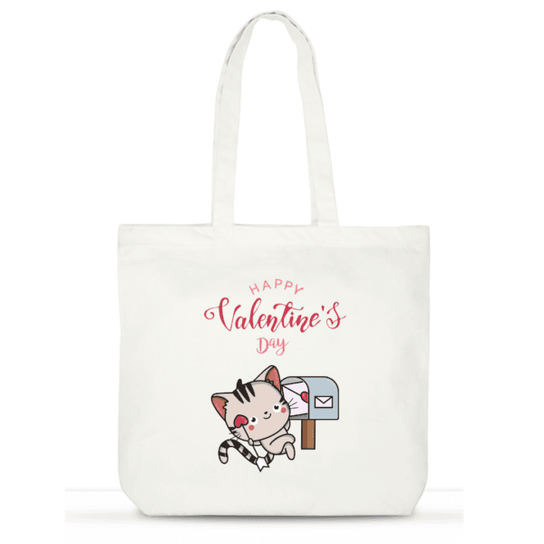 Valentine’s Day Tote Bag | Cute Cotton Tote for Women | Gift for Her