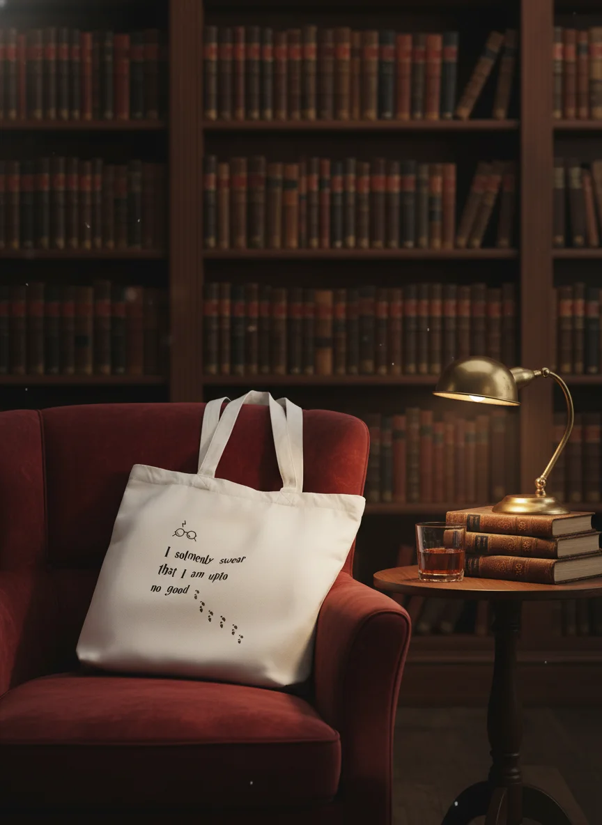 mischief managed cotton tote bag | magical laptop & book tote mischief managed cotton tote bag | magical laptop & book tote