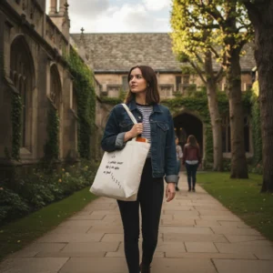 mischief managed cotton tote bag | magical laptop & book tote